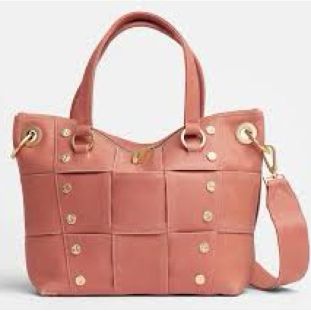 Hammitt Daniel Medium sorbet pink weave NEW - Picture 1 of 7